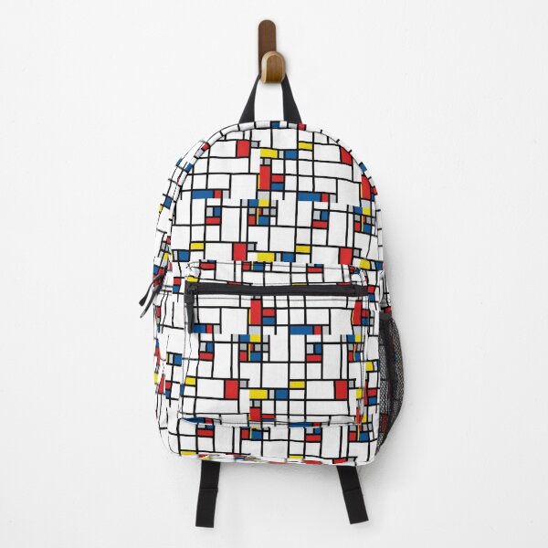 Item preview, Neo Plasticism Abstract Geometric Grid Red Yellow Blue Pattern designed and sold by Khokha80.