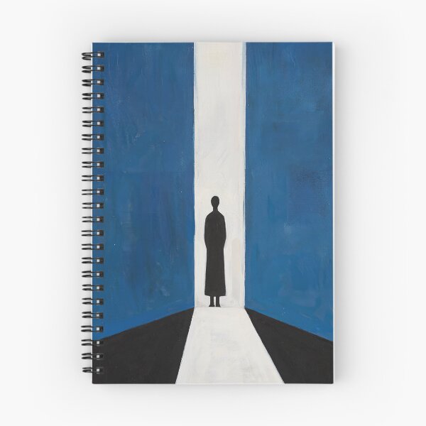 Item preview, "Threshold Mornings" – Modern Blue Figurative Art designed and sold by Moodzu.