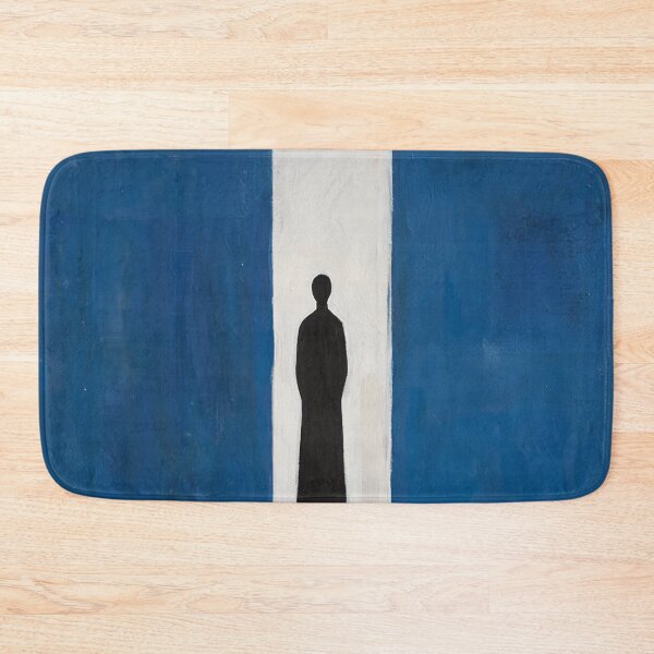 Item preview, "Threshold Mornings" – Modern Blue Figurative Art designed and sold by Moodzu.
