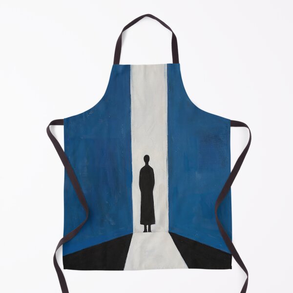 Item preview, "Threshold Mornings" – Modern Blue Figurative Art designed and sold by Moodzu.