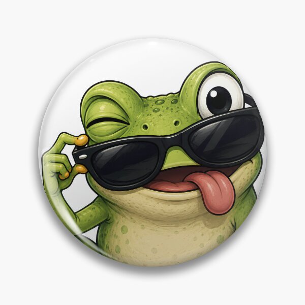 Item preview, Cool Frog with Sunglasses designed and sold by SurrealSproutz.