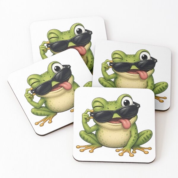 Item preview, Cool Frog with Sunglasses designed and sold by SurrealSproutz.
