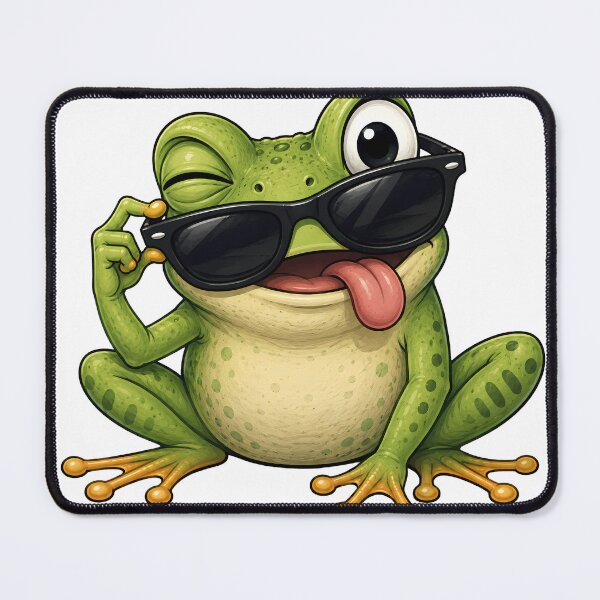 Item preview, Cool Frog with Sunglasses designed and sold by SurrealSproutz.