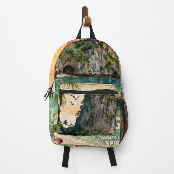 Item preview, Hong Island Thailand Vintage Travel Poster | Krabi Wall Art | Tropical Lagoon Decor | Spirit of Siam Collection designed and sold by Spirit of Siam.