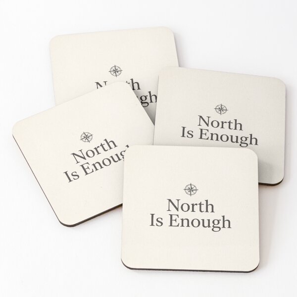 Item preview, North Is Enough Compass Minimalist Adventure Design designed and sold by ImagineDraws.