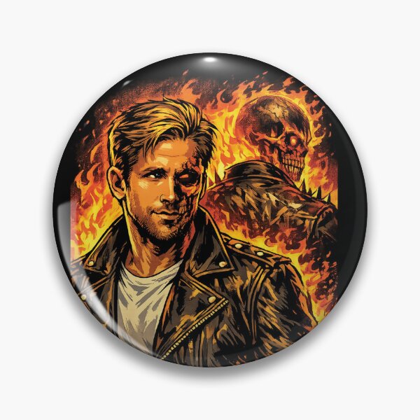 Item preview, Ghost Rider Ryan Gosling Fan Art designed and sold by hesjustken.