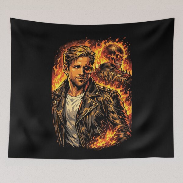 Item preview, Ghost Rider Ryan Gosling Fan Art designed and sold by hesjustken.