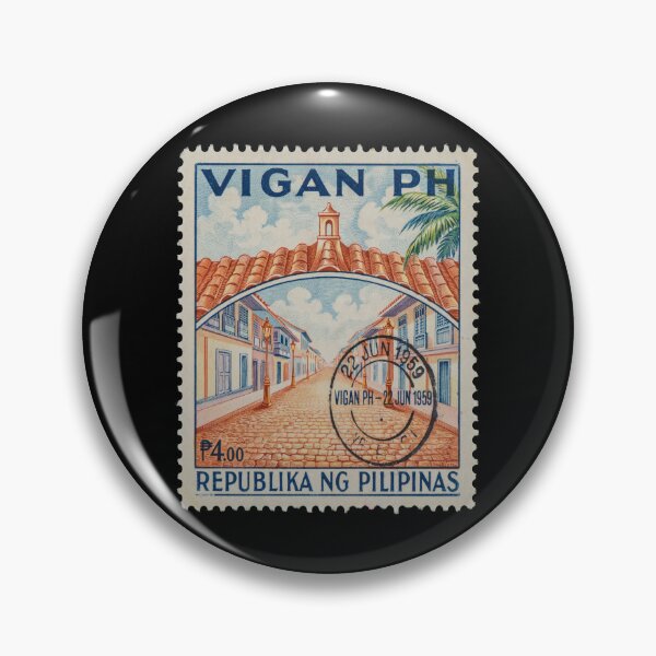 Item preview, Vigan Philippines Colonial Street Heritage Stamp Sticker designed and sold by stickercuffs.