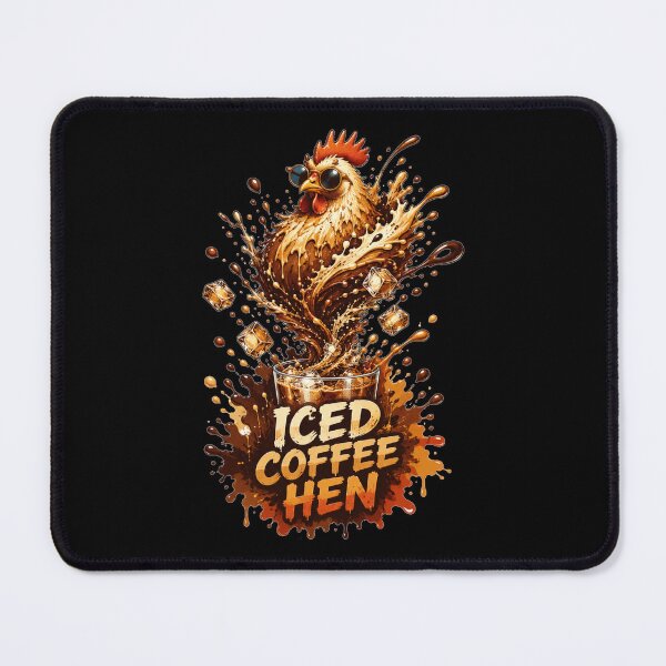 Item preview, Iced Coffee Hen Explosive Splash Rooster Art Funny Coffee Quote Gift for Coffee Lovers designed and sold by Nightarel.
