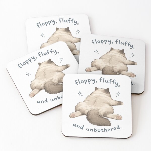 Item preview, Floppy Fluffy and Unbothered Ragdoll Cat | Lazy Cat | Cozy Cat Lover Gift designed and sold by NostasStuff.