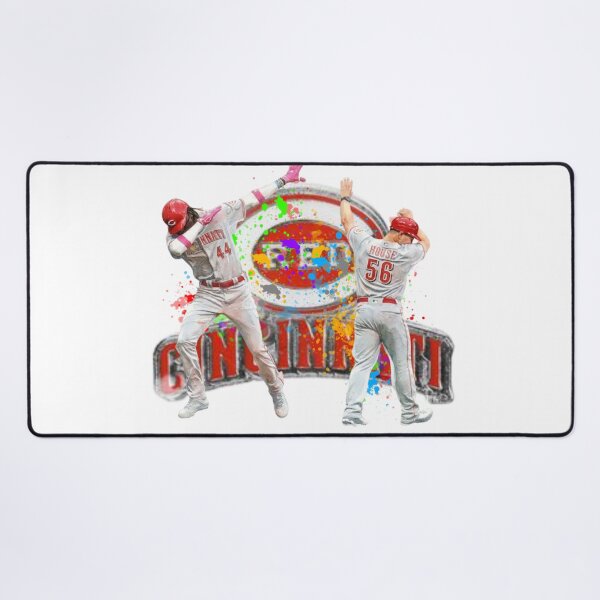 Item preview, Cincinnati Baseball Paint Splatter Celebration Art - Two Players Dabbing designed and sold by Turnersports.