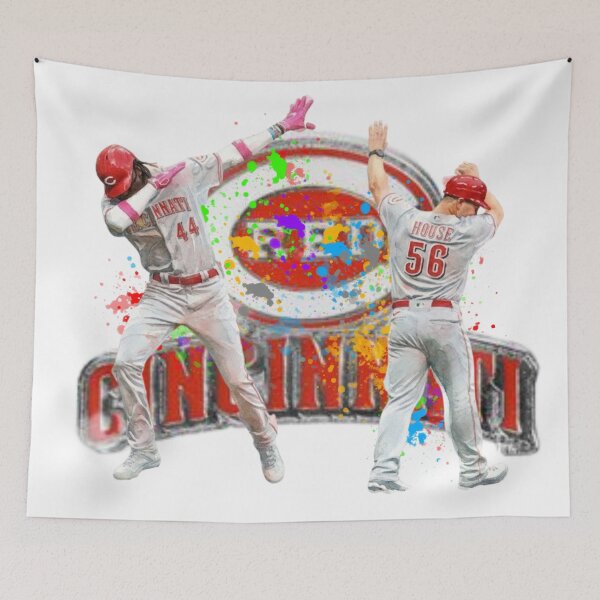 Item preview, Cincinnati Baseball Paint Splatter Celebration Art - Two Players Dabbing designed and sold by Turnersports.