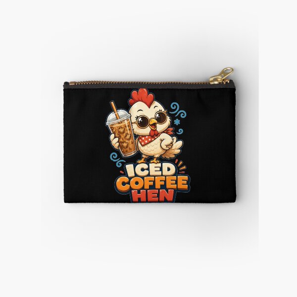 Item preview, Iced Coffee Hen Cute Cartoon Sunglasses Funny Coffee Quote Gift for Coffee Lovers designed and sold by Nightarel.