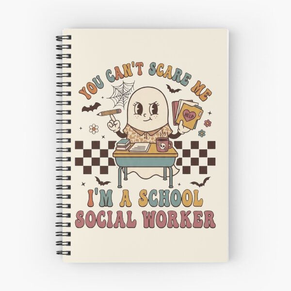 Item preview, Cute School Social Worker Halloween, You Can't Scare Me I'm A School Social Worker, Retro Ghost Back To School T-shirt designed and sold by designwiss.