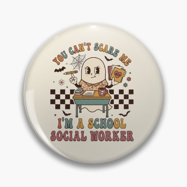 Item preview, Cute School Social Worker Halloween, You Can't Scare Me I'm A School Social Worker, Retro Ghost Back To School T-shirt designed and sold by designwiss.
