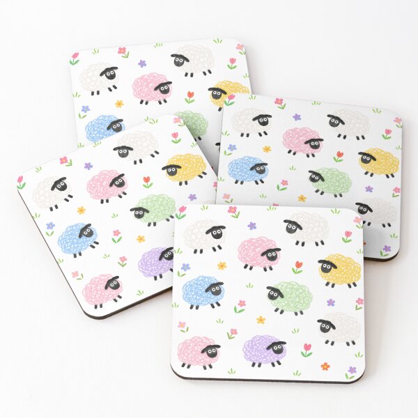 Item preview, Pastel Scribble Sheep Garden designed and sold by Bellassi.