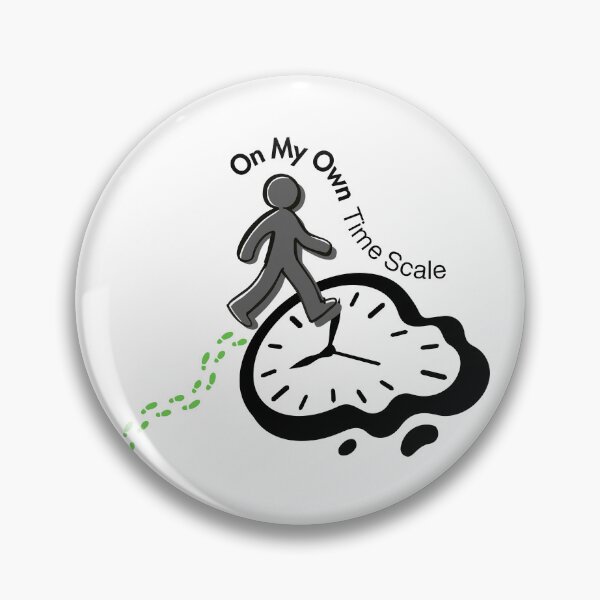 Item preview, On My Own Time Scale Melting Clock Quote designed and sold by NESTORY-Studio.