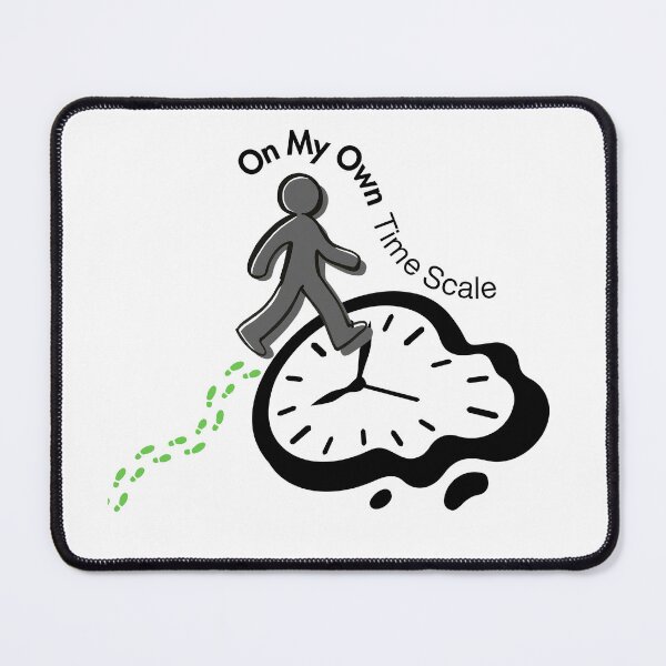 Item preview, On My Own Time Scale Melting Clock Quote designed and sold by NESTORY-Studio.