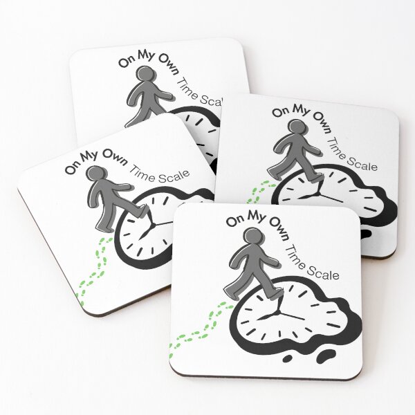 Item preview, On My Own Time Scale Melting Clock Quote designed and sold by NESTORY-Studio.
