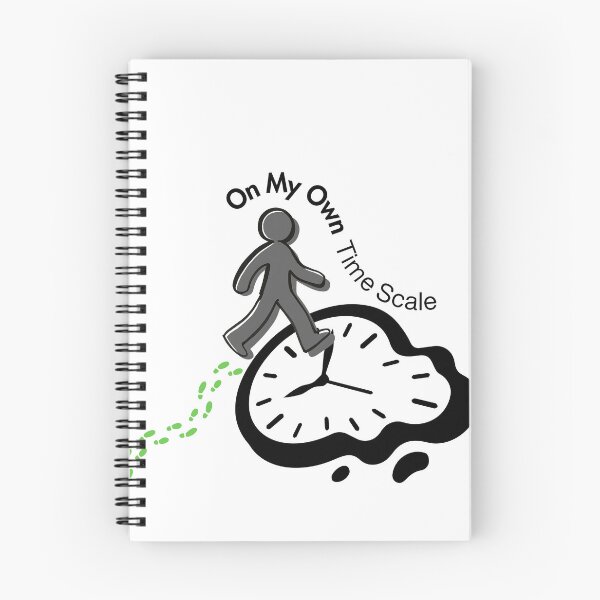 Item preview, On My Own Time Scale Melting Clock Quote designed and sold by NESTORY-Studio.
