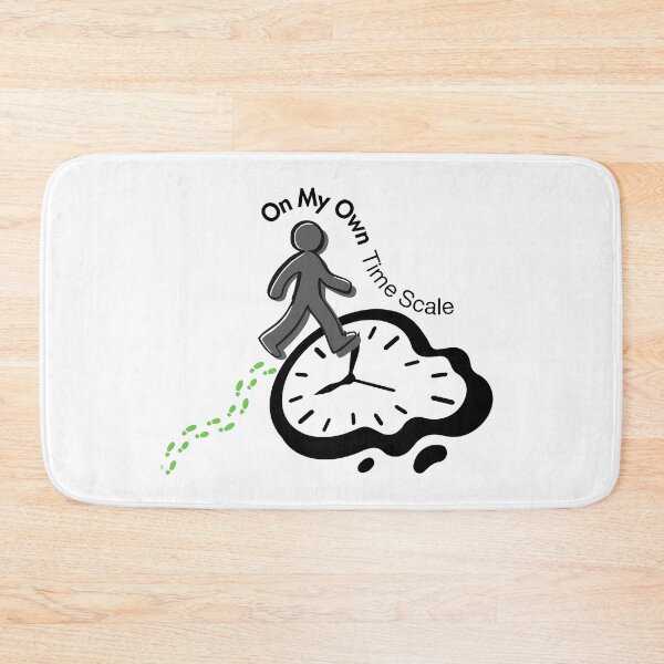 Item preview, On My Own Time Scale Melting Clock Quote designed and sold by NESTORY-Studio.