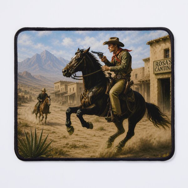 Item preview, The Cowboy at Rosa’s Cantina designed and sold by TinCatOutPost.