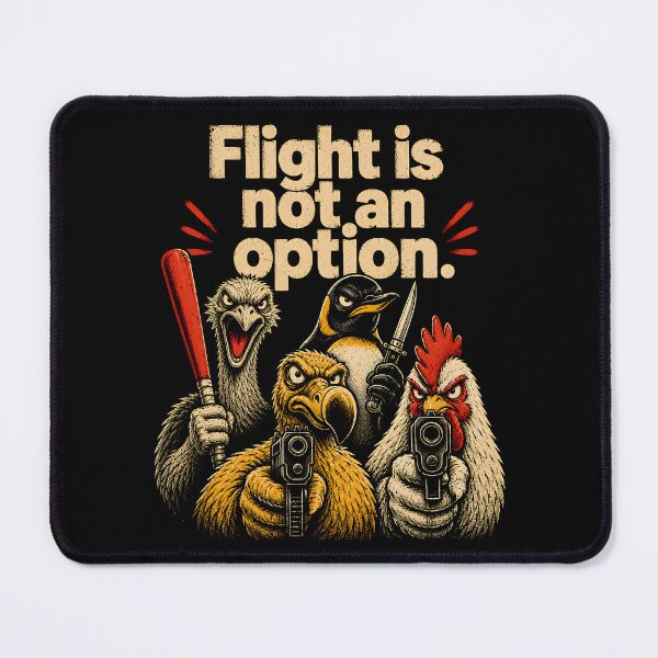 Item preview, Flight Is Not an Option Armed Birds Satire designed and sold by Victor Shadehorn.