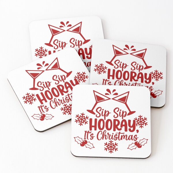 Item preview, Sip Sip Hooray, It’s Christmas designed and sold by theartfulaspie.