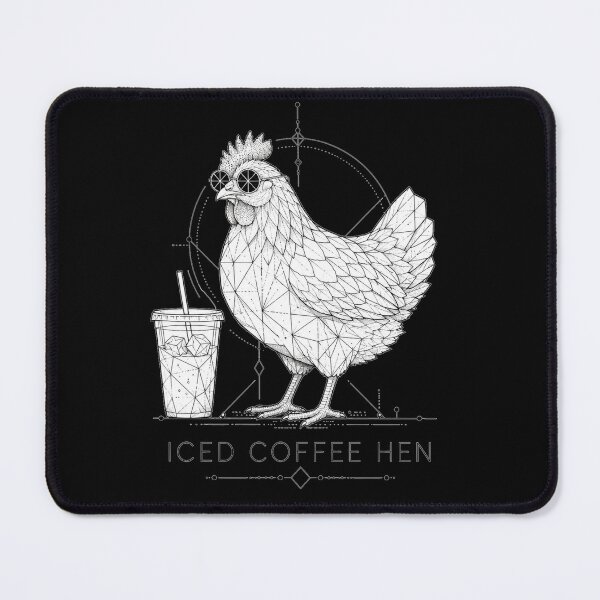 Item preview, Iced Coffee Hen Minimalist Line Art Funny Coffee Quote Gift for Coffee Lovers designed and sold by Nightarel.