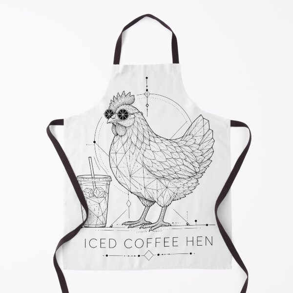 Item preview, Iced Coffee Hen Minimalist Line Art Funny Coffee Quote Gift for Coffee Lovers designed and sold by Nightarel.