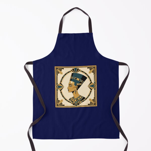 Item preview, Nefertiti Art Deco Portrait Gold Teal Print designed and sold by Inkworksbyshery.