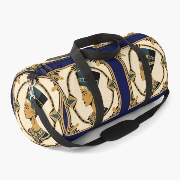 Item preview, Nefertiti Art Deco Portrait Gold Teal Print designed and sold by Inkworksbyshery.