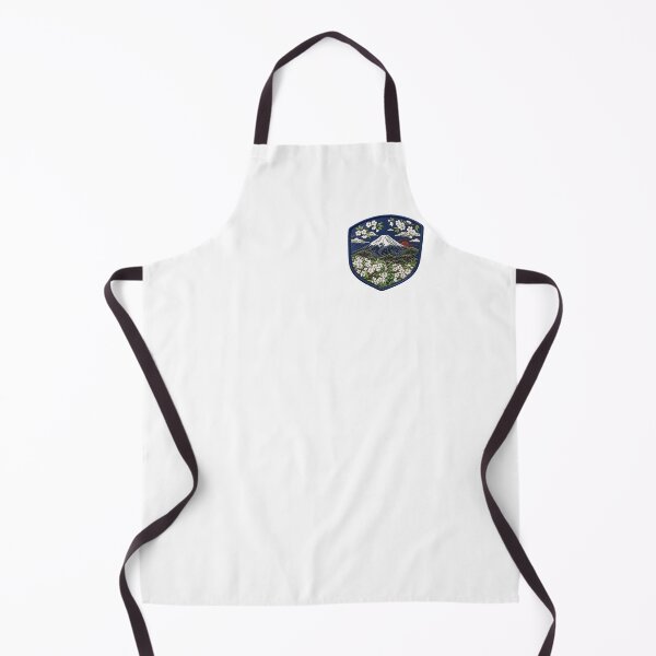 Item preview, Elegant White Oshima Sakura Mt Fuji Patch designed and sold by dcdjapan.