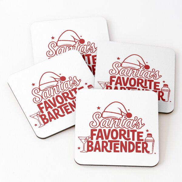 Item preview, Santa’s Favorite Bartender designed and sold by theartfulaspie.