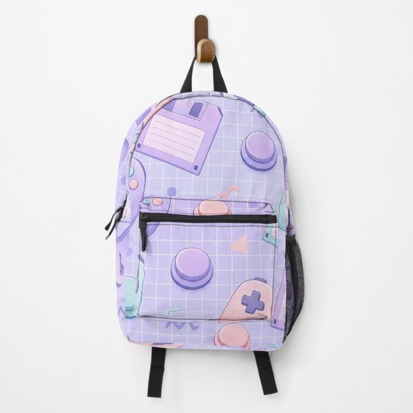 Item preview, Pastel Cosy Gaming Controllers And Grids Retro Seamless Pattern Soft Lilac designed and sold by StickyGuys.