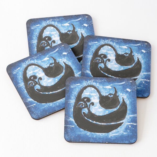 Item preview, Blue Coiled Dragon Yin-Yang Design designed and sold by NoxArtis.
