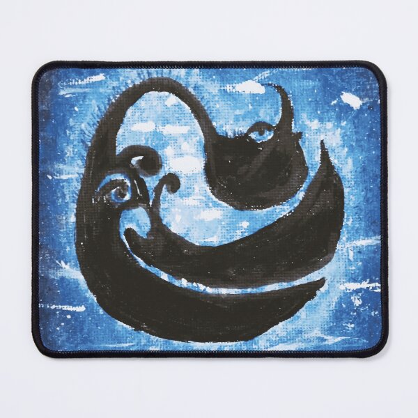 Item preview, Blue Coiled Dragon Yin-Yang Design designed and sold by NoxArtis.