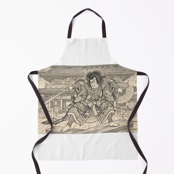 Item preview, Dynamic Kabuki Warrior Colored Pencil Drawing designed and sold by dcdjapan.