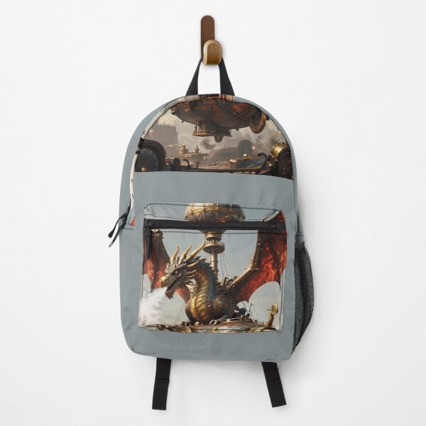 Item preview, Steampunk Dragon Airship in Epic Illustration Style designed and sold by Lucia Amaris Art.