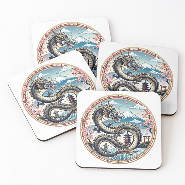 Item preview, Traditional Japanese Dragon Emblem designed and sold by dcdjapan.