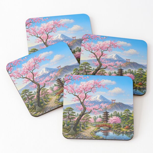 Item preview, Mount Fuji Cherry Blossom Landscape designed and sold by dcdjapan.