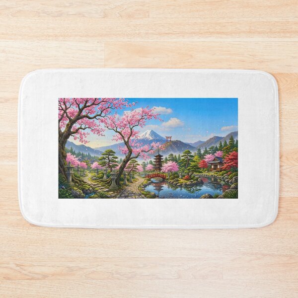 Item preview, Mount Fuji Cherry Blossom Landscape designed and sold by dcdjapan.