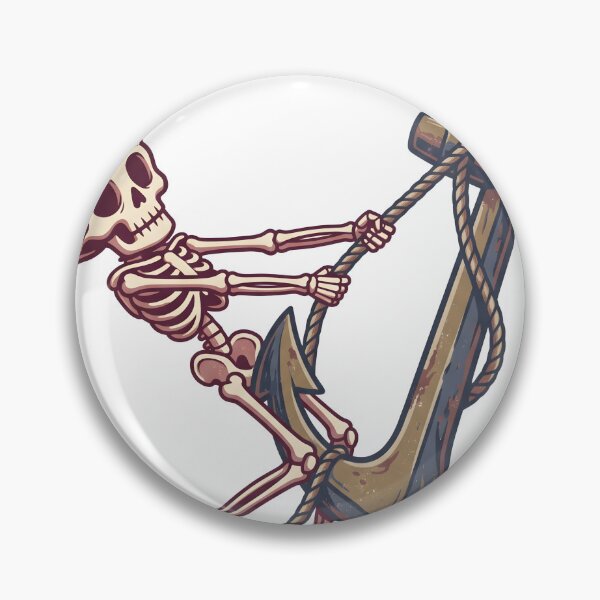 Item preview, Skeleton Pirate Pulling Giant Anchor with Rope designed and sold by MisteryDesigner.