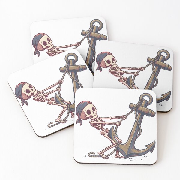 Item preview, Skeleton Pirate Pulling Giant Anchor with Rope designed and sold by MisteryDesigner.
