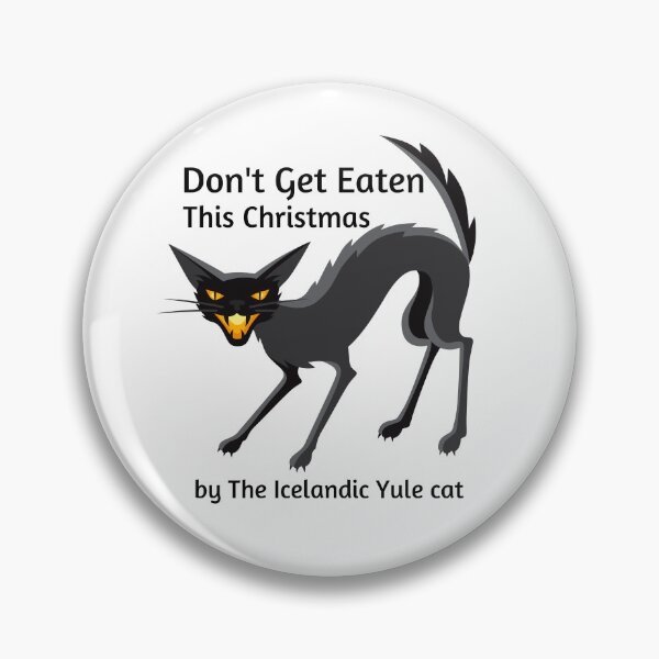 Item preview, Don't get eaten this Christmas by the Icelandic Yule Cat designed and sold by GaflariDesign.