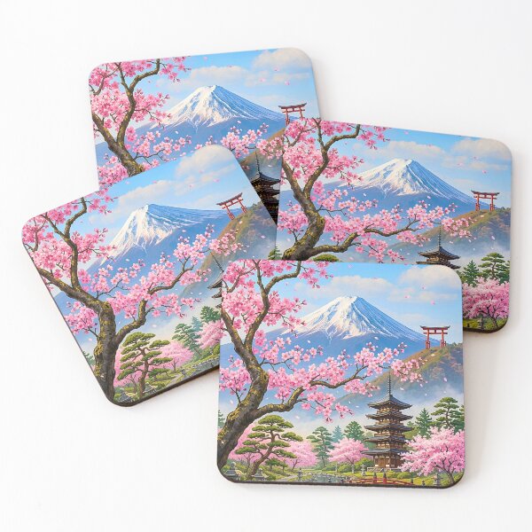 Item preview, Mount Fuji Cherry Blossom Landscape designed and sold by dcdjapan.