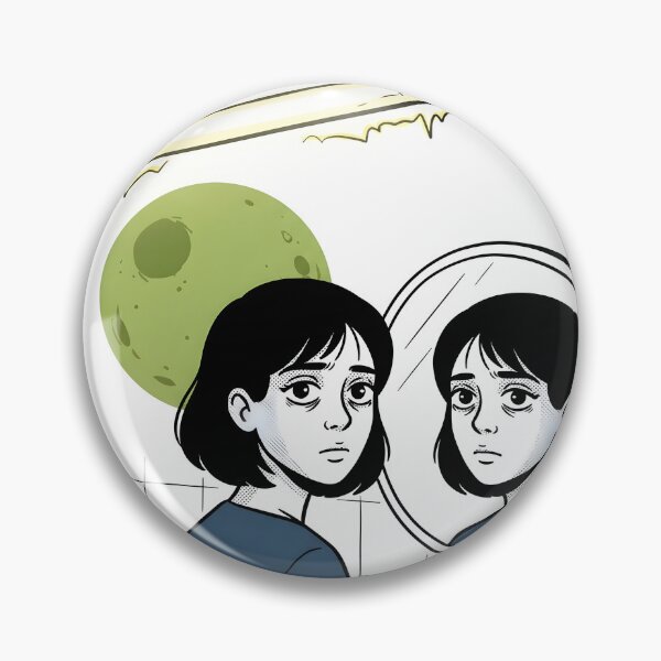 Item preview, Weary Reflection Bathroom Mirror Minimalist Poster designed and sold by DuckOddity.