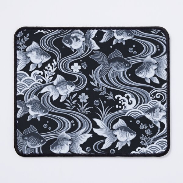 Item preview, Vibrant Traditional Japanese Goldfish and Waves Pattern designed and sold by dcdjapan.