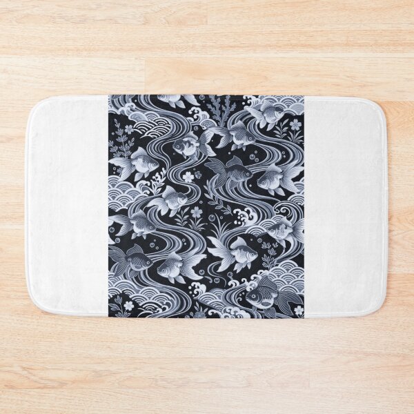 Item preview, Vibrant Traditional Japanese Goldfish and Waves Pattern designed and sold by dcdjapan.