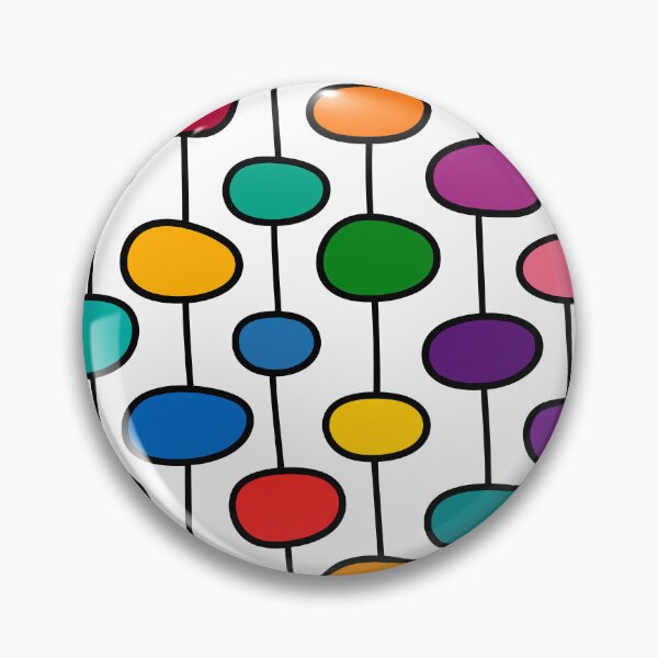 Item preview, Retro Mid Century Modern Colorful Bead Pattern designed and sold by Far Out Goods.